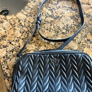 Black Quilted Crossbody Bag